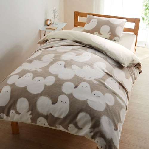 軽やかなフリース生地の布団カバーセット(3点) <洋式シングル/和式シングル＞