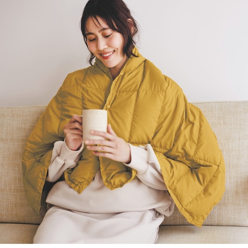 【11月末頃再入荷予定】 ウォッシャブルマルチダウンケット 【ポンチョ、ボレロ、スカート、ベビーカー用、2枚繋げて子ども用の寝袋にも】