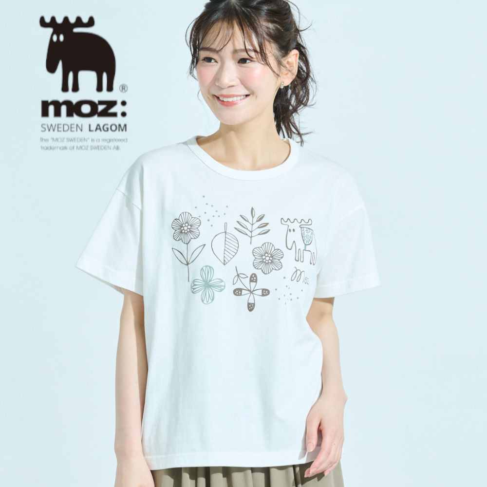 【モズ/moz】プリントゆるTシャツ