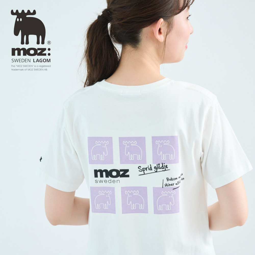 【モズ/moz】バックプリントTシャツ