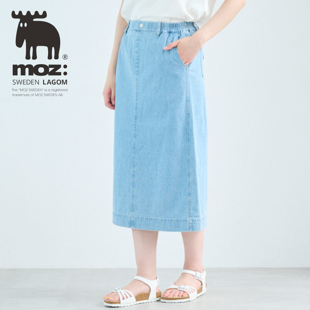 【モズ/moz】ストレートデニムスカート