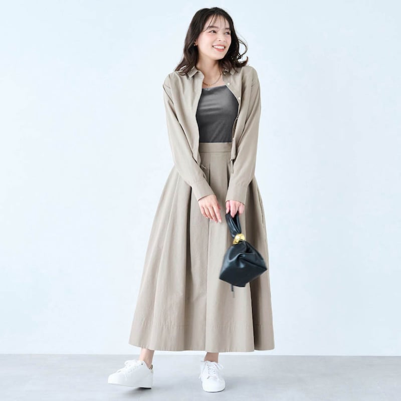 モデル身長161cm／M（チャコール）