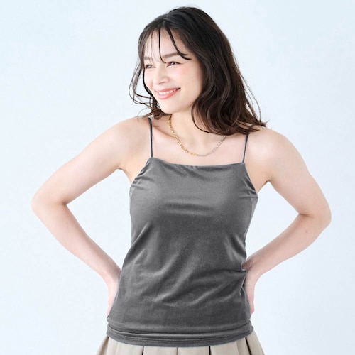 ベロアブラキャミソール【インフルエンサーharukaコラボ】
