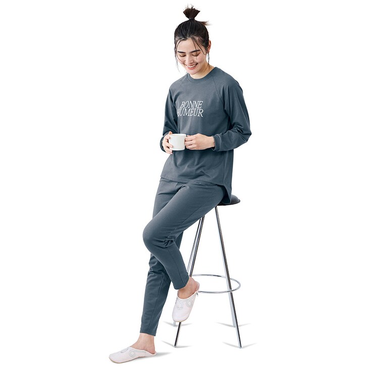 【新色追加】 綿混裏毛素材のスウェットセット