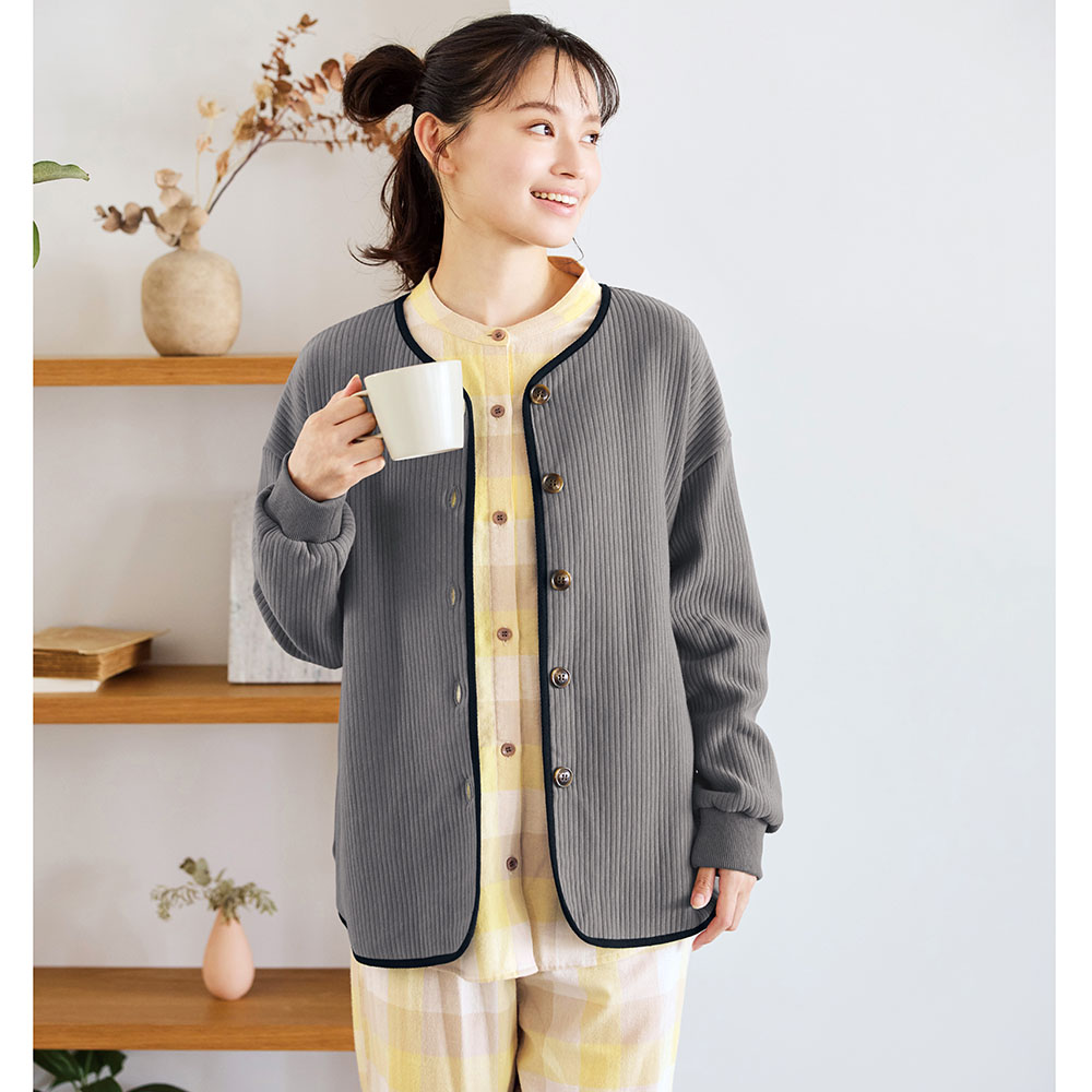 中綿キルティングガウンジャケット 中綿キルティングガウンジャケット