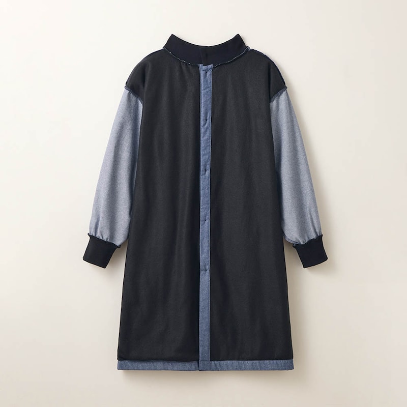 背中の裏側はボア素材であたたか