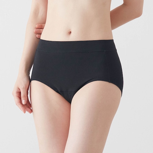 締め付けないやわらか綿混サニタリーショーツ