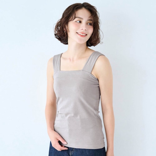 とろふわコットンチラ見え防止タンクトップ【保湿】