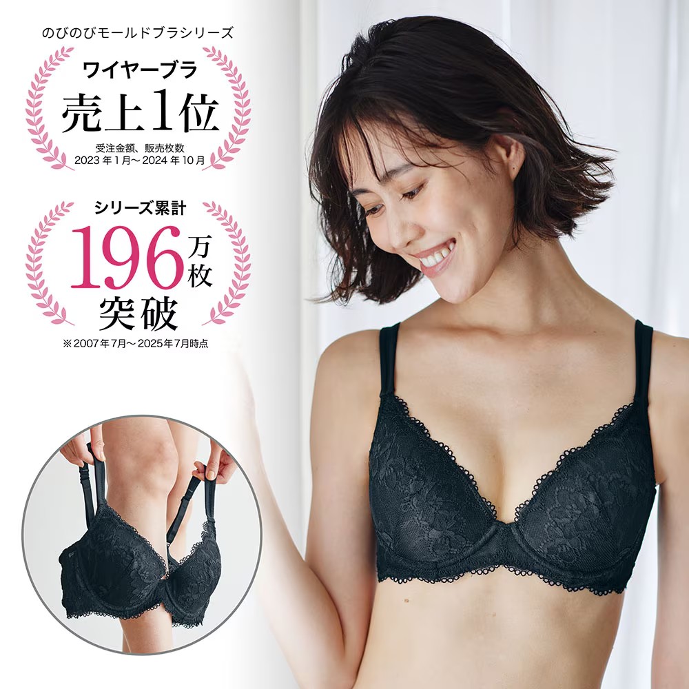 【のびのびモールドブラ】はけちゃう!脇背中すっきりのびのびモールドブラ(ソフトワイヤー)