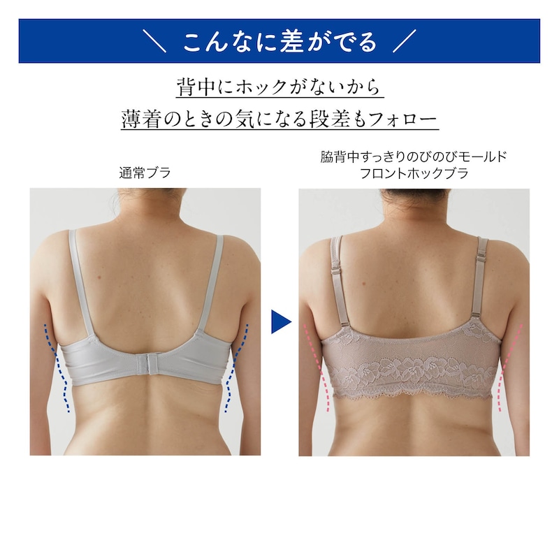 ※着用中の効果には個人差があります／同シリーズのブラ着用