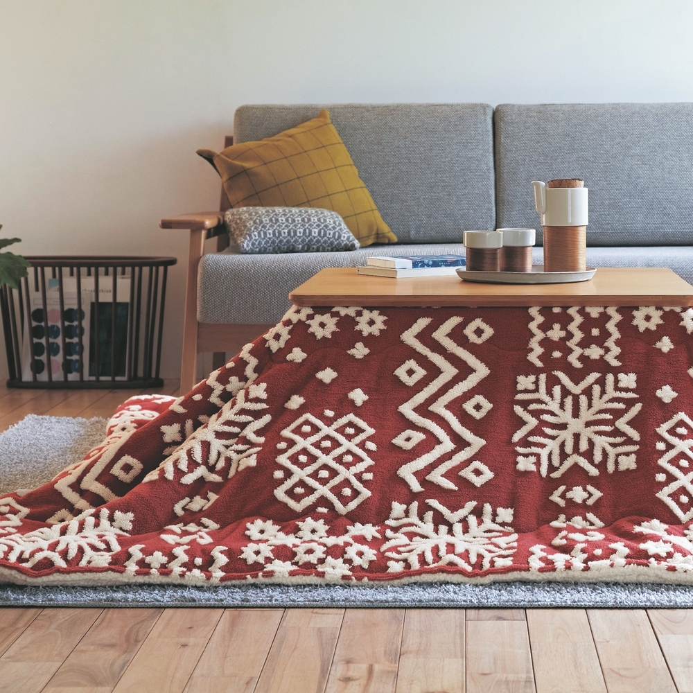 もこもこジャカード生地の撥水こたつ布団 もこもこジャカード生地の撥水こたつ布団