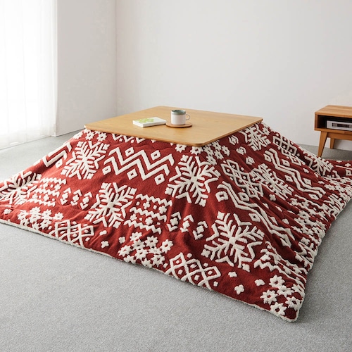 もこもこジャカード生地の撥水こたつ布団