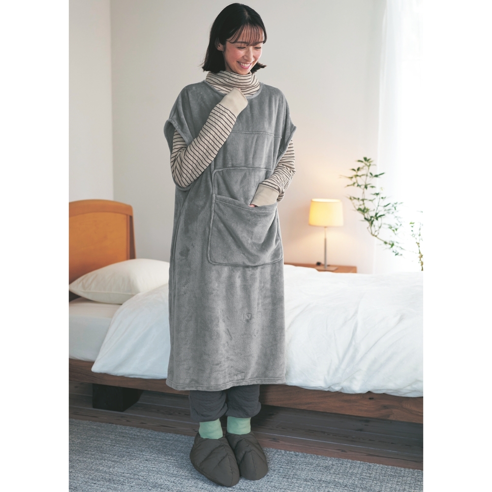 【BELLE MAISON DAYS】着たまま眠れるロングベスト(大人用)