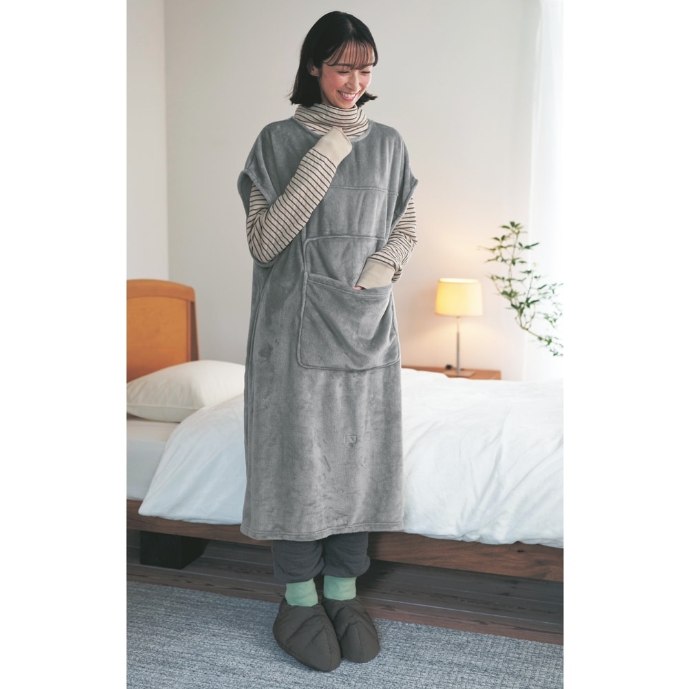 すきま風を防ぐ中わたキルトコットンパジャマ（パジャマ）｜(超