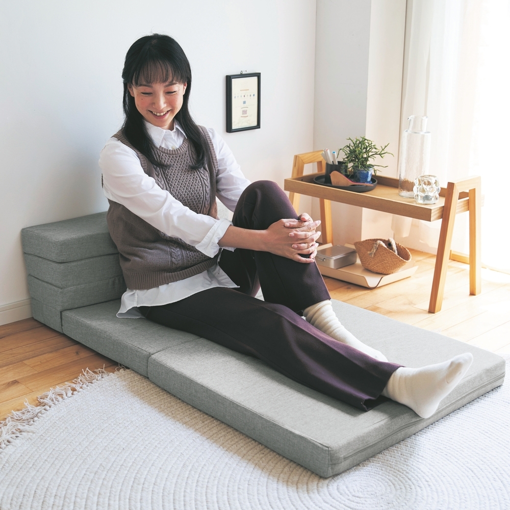 【ベルメゾン】自分空間をさっと作れる4WAYクッション [カウチ・座椅子・座クッション・ごろ寝】 【ベルメゾン】自分空間をさっと作れる4WAYクッション [カウチ・座椅子・座クッション・ごろ寝】