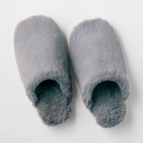 ふわふわマイクロファイバーの洗えるソフトスリッパ