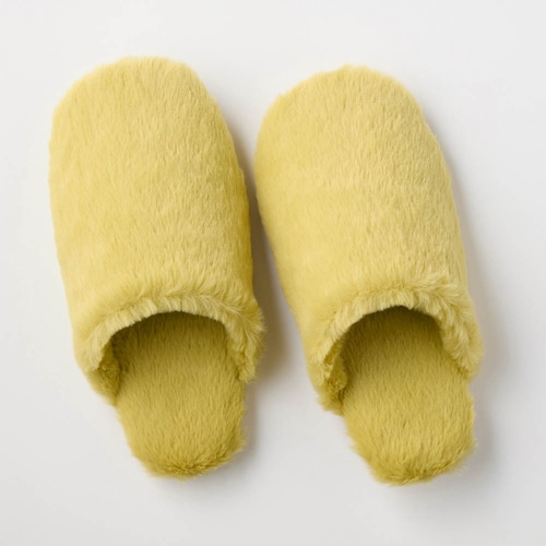 ふわふわマイクロファイバーの洗えるソフトスリッパ