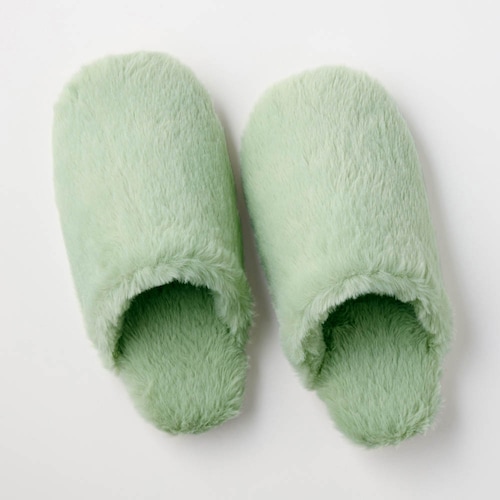 ふわふわマイクロファイバーの洗えるソフトスリッパ