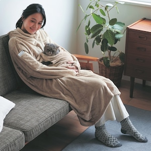【ベルメゾン】【TVで紹介されました】 もっとペットとのんびりすることだけを考えた着る毛布