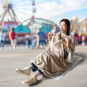 【ベルメゾン】【テレビで紹介されました】 テーマパーク用着る毛布