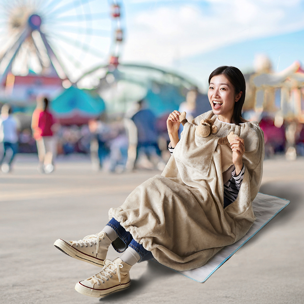 【ベルメゾン】【テレビで紹介されました】 テーマパーク用着る毛布