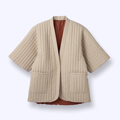 あったか中わたキルトの家事がしやすい半纏