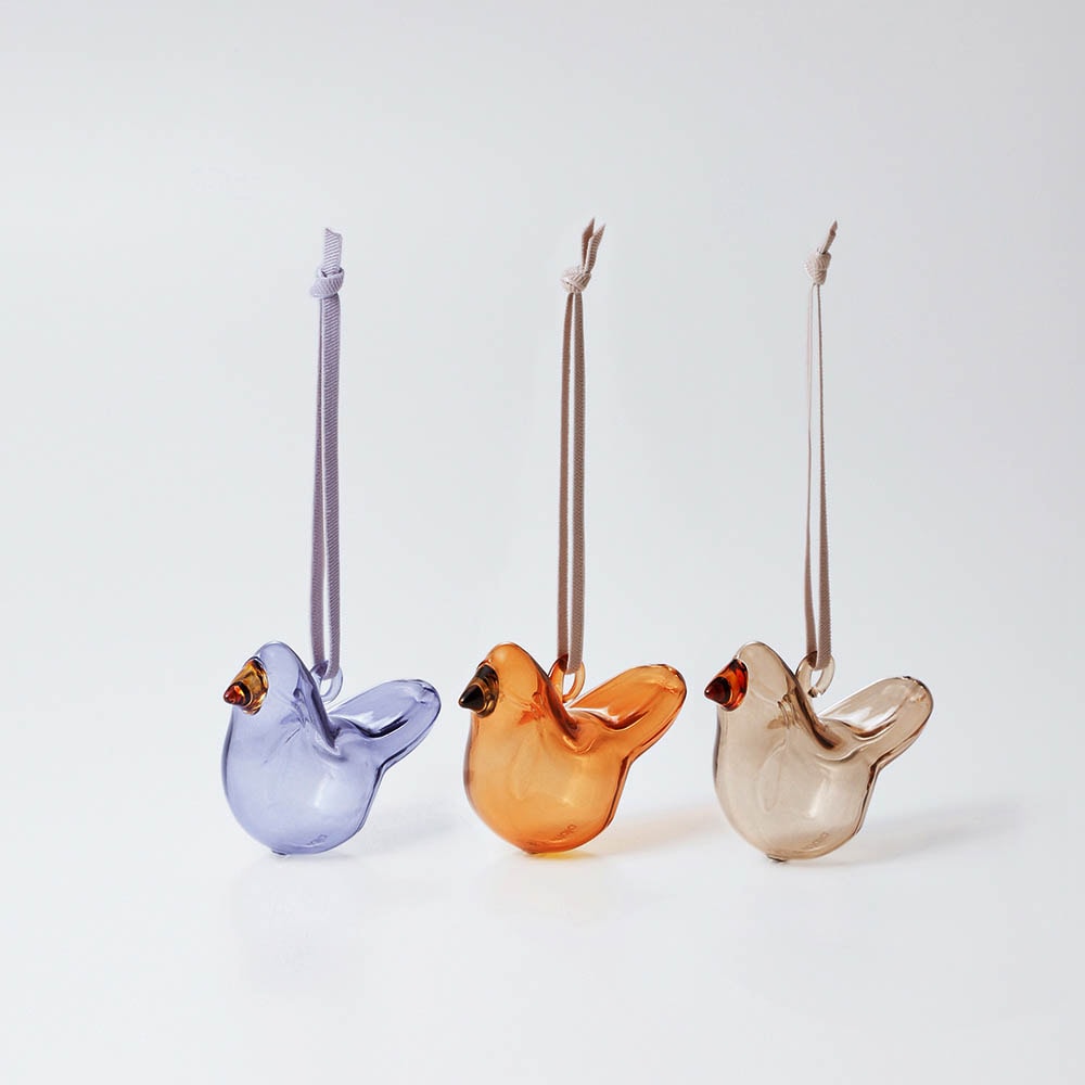 iittala / イッタラ / ガラスバードオブジェ 3個セット