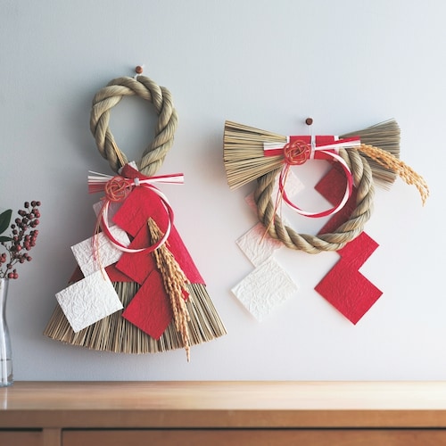 国産い草のしめ縄飾り ［日本製］【お正月】