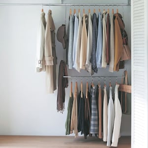 【ベルメゾン】伸縮式吊り下げ追加ハンガーバー 【ハンガーバーに掛けるだけ】