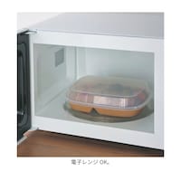 パッキンなしの乗せるだけのフタなので、フタをしたままレンジ使用OK！