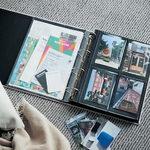 【BELLE MAISON DAYS】リフィルを追加できるバインダー式生地張り表紙の400枚収納アルバム