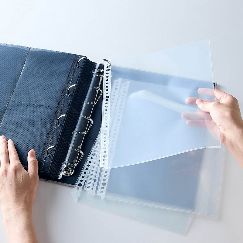 市販のA4サイズのリフィルも追加可能（本体と内容物併せて4kgまで）