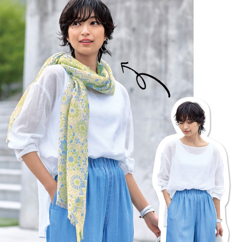 巻いて、羽織って、夏の紫外線対策に