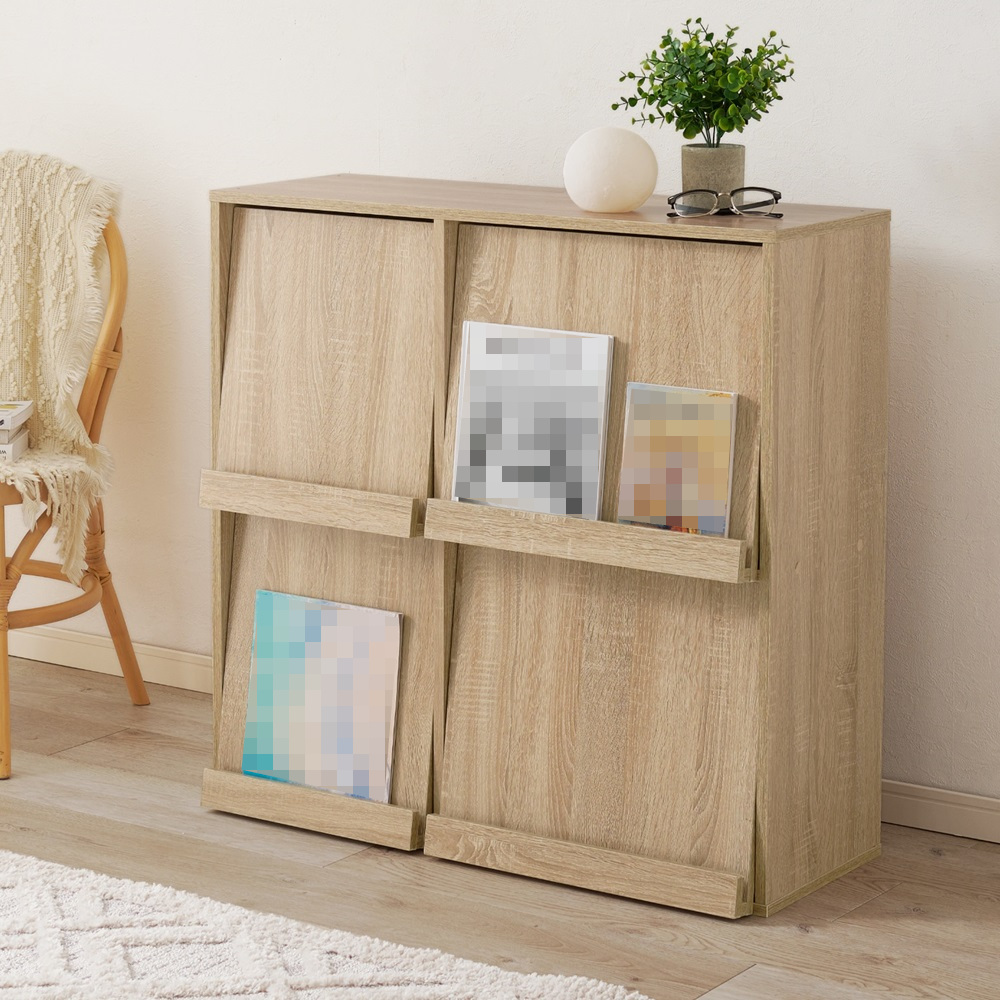 【ベルメゾン】フラップ扉のディスプレイラック