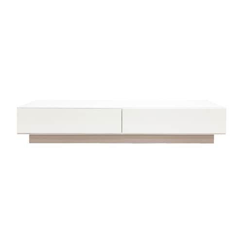 空間をやさしく彩るツートンのシンプルテレビ台 <完成品>[日本製]