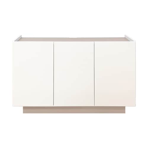 空間をやさしく彩るツートンのリビングキャビネット <完成品>[日本製]