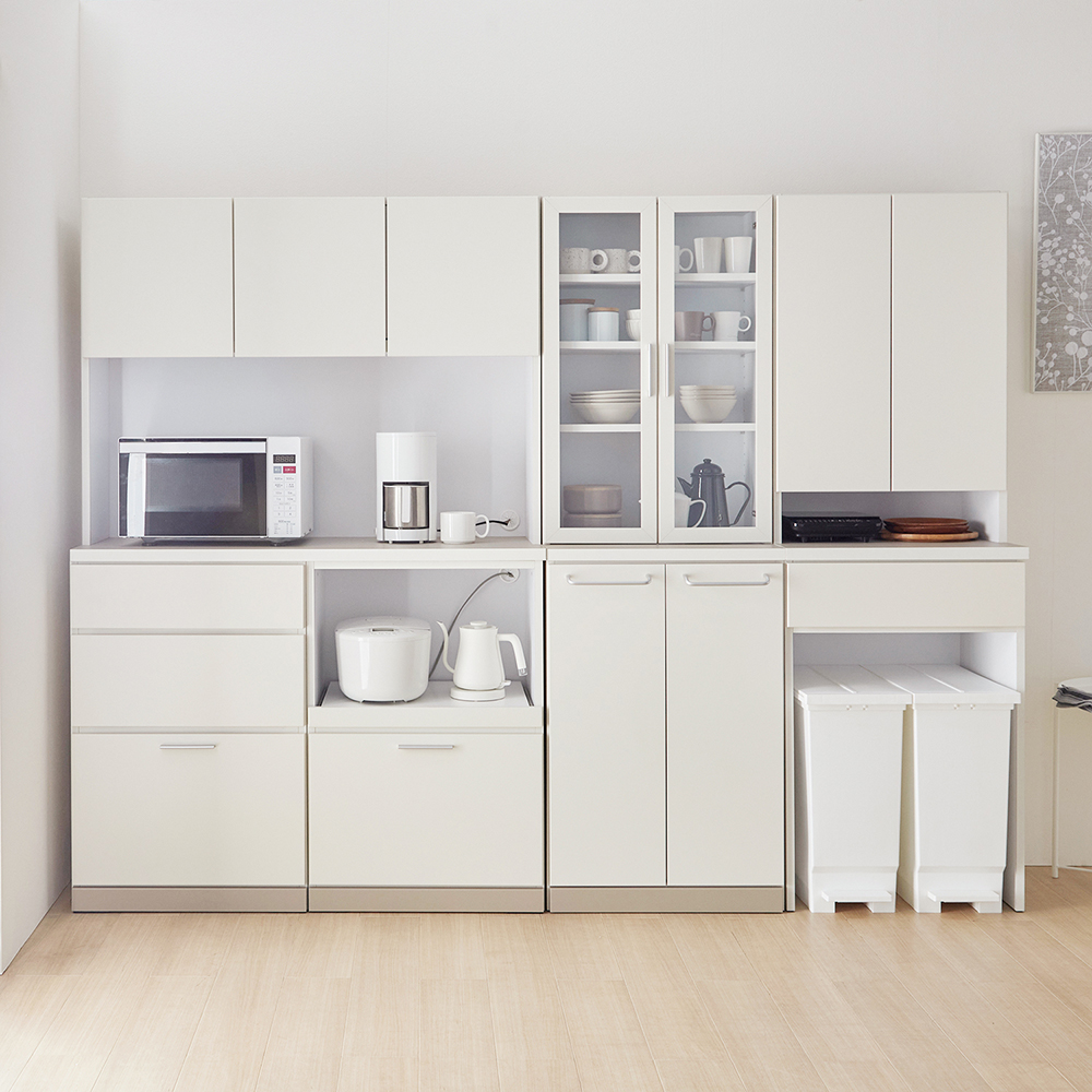 【ベルメゾン】組み合わせ自在!空間をやさしく彩るツートンのシンプルキッチン収納 [日本製]