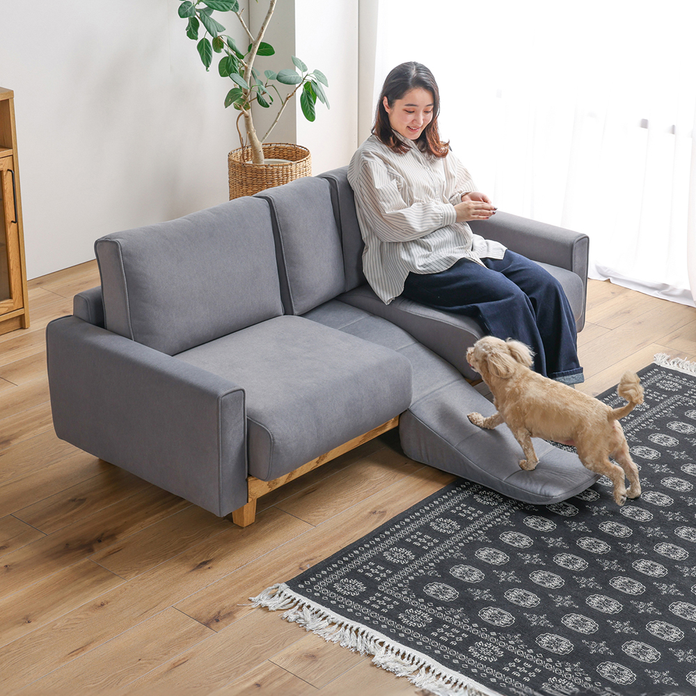 【PETTO/ペットと】ペット専用スロープ付きソファー 【Alde・アルデ】