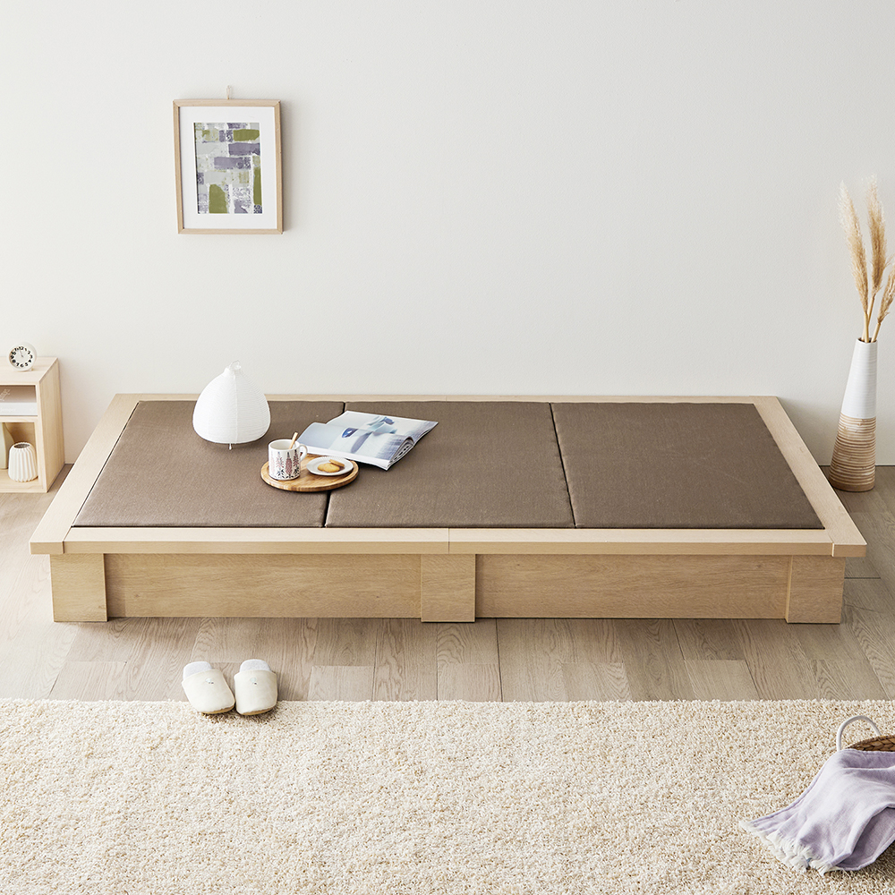 【ベルメゾン】敷布団が使えるデザインローベッド 【ベルメゾン】敷布団が使えるデザインローベッド