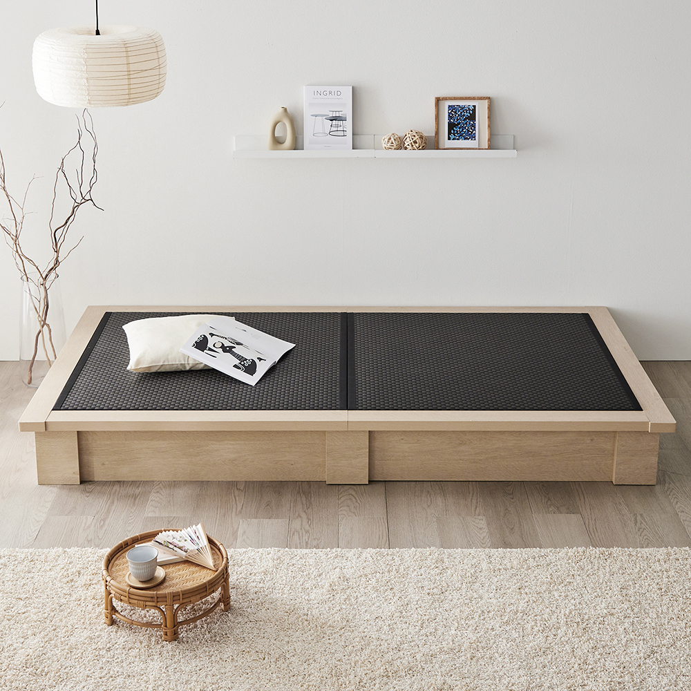 【ベルメゾン】セキスイMIGUSA使用 樹脂畳のデザインローベッド 【ベルメゾン】セキスイMIGUSA使用 樹脂畳のデザインローベッド