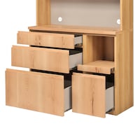 引出しは、奥まで取り出しやすい耐久性の高いフルスライドレールを使用