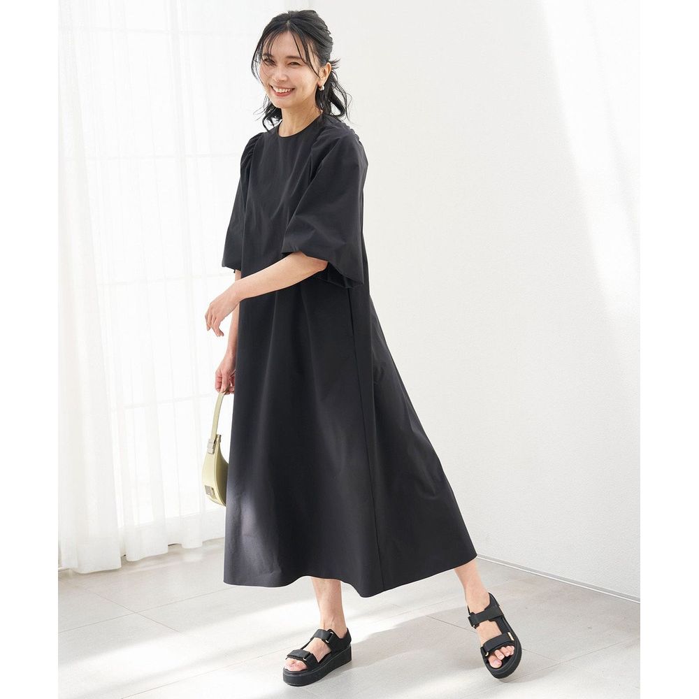 【オンワード樫山】【UNFILO/アンフィーロ】 FINE MOVE ボリュームスリーブワンピース