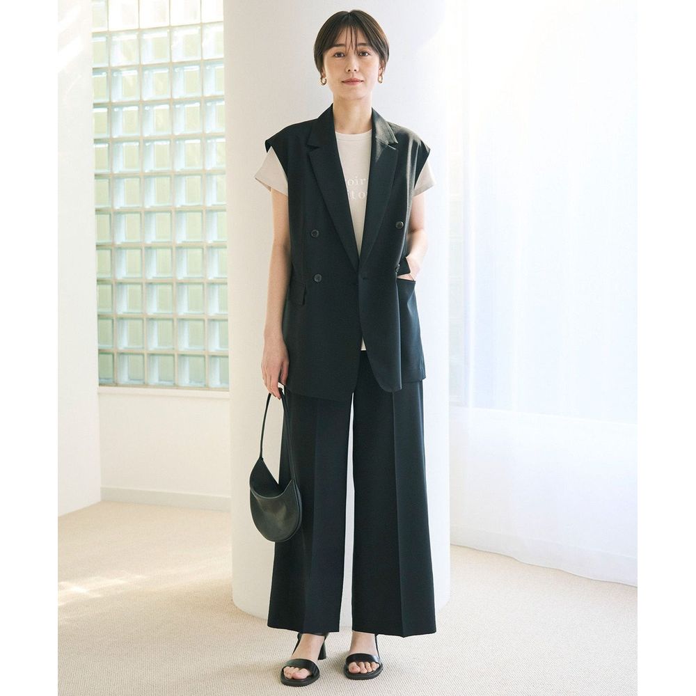 【オンワード樫山】【UNFILO/アンフィーロ】TENNEN TOUCH ワイドストレートパンツ