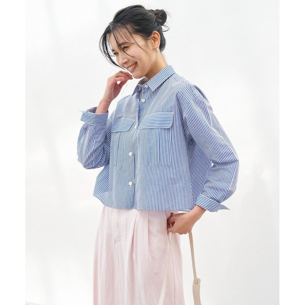 【オンワード樫山】【UNFILO/アンフィーロ】 シアークロップドシャツ