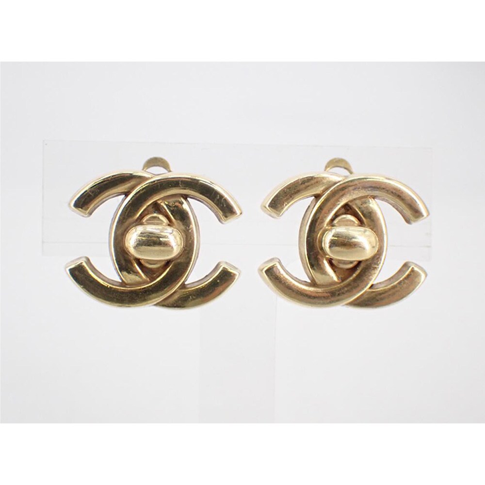 美品 CHANEL イヤリング ターンロック