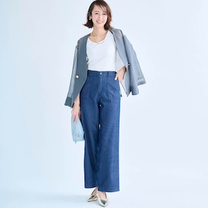モデル身長169cm／M68　※写真は撮影用のため、股下+7cmになります。