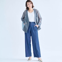 モデル身長169cm／M68　※写真は撮影用のため、股下+7cmになります。