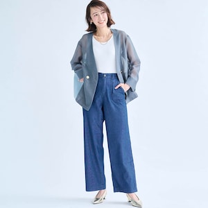 モデル身長169cm／M68　※写真は撮影用のため、股下+7cmになります。