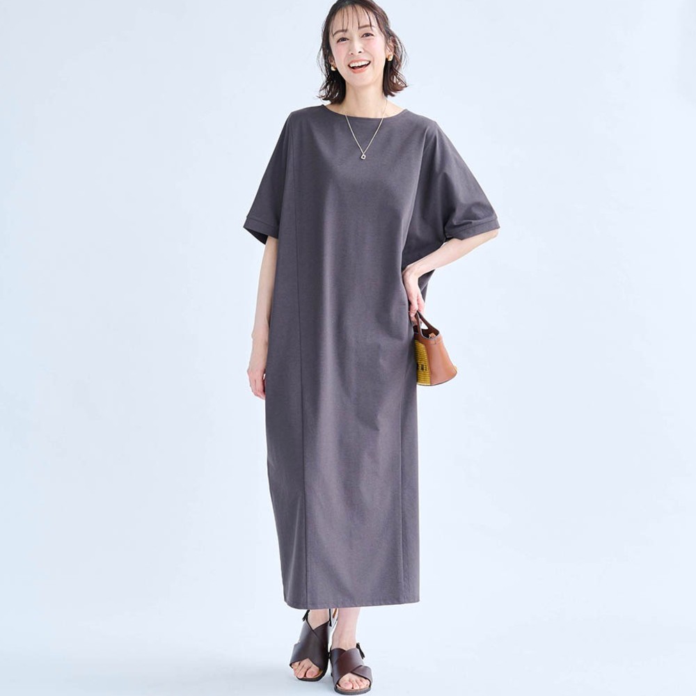 【スタイルノート/StyleNote】ほぼ日傘のようなドルマンスリーブワンピース