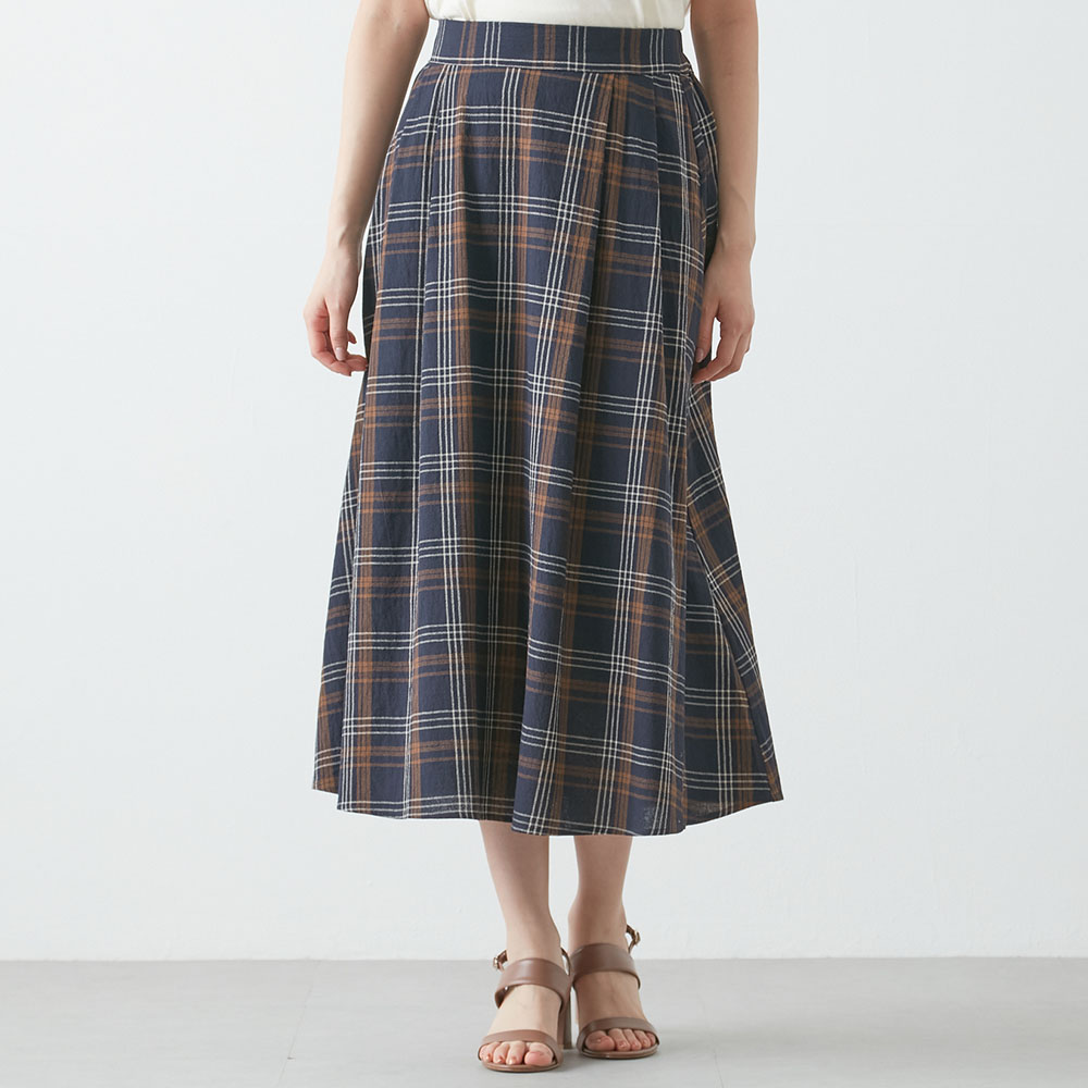 【ベルメゾン】コットンビックチェックスカート